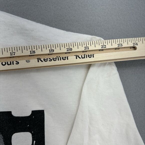 Y2K Los Angeles Cali Graffiti Return To Sender White Mens Tshirt 2XL Baggy Loose - Picture 4 of 7